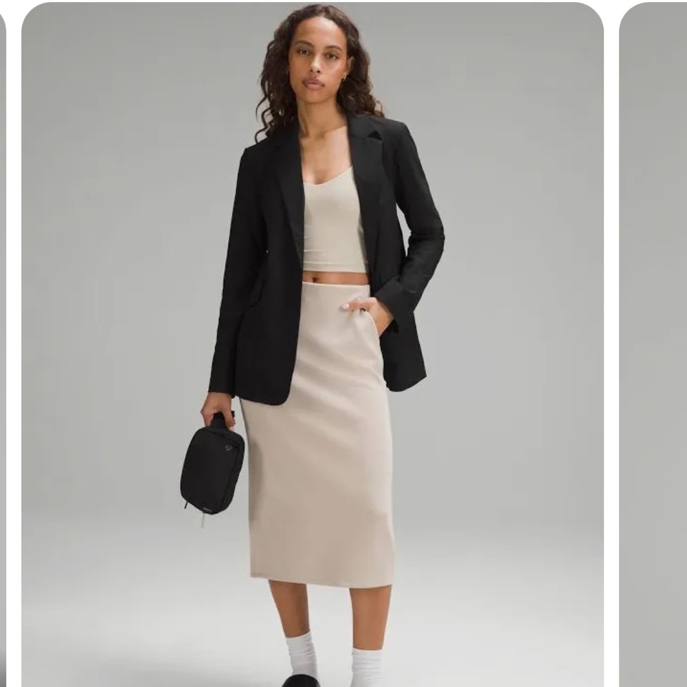 Lululemon relaxed twill blazer black XS NWT